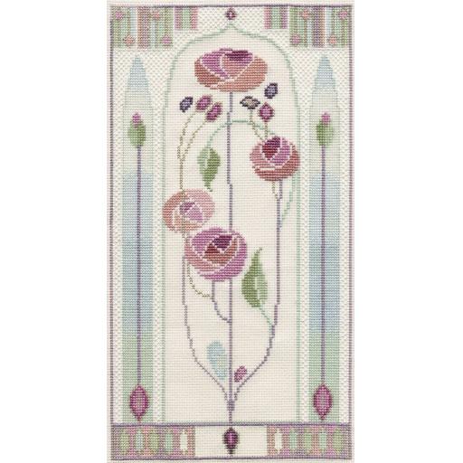 Oriental Rose Counted Cross Stitch Kit By Rose Swalwell